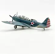 Pre-Build Replica 1:72 Scale TBD Fighter Attack Plane Metal Model Replica Pre-Build Military Aircraf Christmas Birthday Gifts Toy Airplane