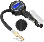 LCD Digital Tire Inflator Pressure Gauge - Auto Air Inflating for Cars, Trucks, Motorcycles