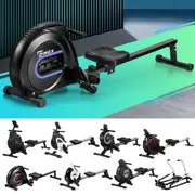 Finex Rowing Machine Rower Hydraulic Resistance Cardio Exercise Fitness Gym