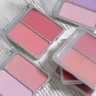 Two-color Blush Palette Natural Brighten Face Blusher Powder Blusher Makeup NN