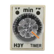 H3Y-2 Delay Timer 8Pin Timer Relay 0~60 Minutes Dial Type 5A 24VDC MultiPurpose