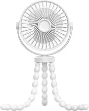 Stroller Fan | 3-Speed USB Personal Fan | Rechargeable Handheld Fan, Quiet Fan, Fan, Battery Operated Fan for Bedroom, Treadmill, Travel, Stroller