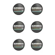 6PK Topchef Non-Stick Pizza Pan 29x1.5cm Carbon Steel Pizza Baking Tray Black