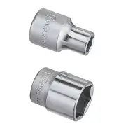 3/8" (9.5mm) Chrome Vanadium Steel 6-Point Hand Socket 6mm~14mm