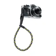Purple, Black & Lime Green Rope Camera Wrist Strap w/ 2x Peak Design Anchors