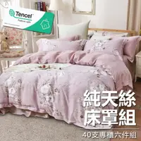 在飛比找樂天市場購物網優惠-奧地利100%TENCEL純天絲舖棉床罩六件組(雙人/加大/