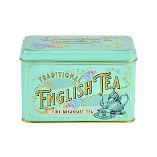英國早餐茶NEW ENGLISH TEAS錫蘭紅茶燙金浮雕鐵罐禮盒茶包40包好市多同款方盒款-現貨１