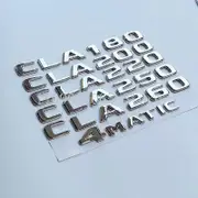 Letters CLA180 CLA200 CLA220 CLA250 CLA260 4Matic ABS Emblem for Mercedes Benz W117 Car Trunk Nameplate Rear Logo Sticker 2017 chrome