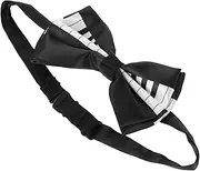 [MOBUTOFU] Music Bow Tie Piano Key Pattern Men Classic Bow Ties for Christmas Party Occasion