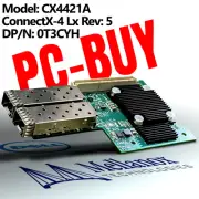 Dell Mellanox ConnectX-4 Lx CX4421A 2x 25GbE SFP28 OCP 2.0 Type 1 NIC Card T3CYH