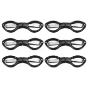 6 Pcs Folding Scissors Non-Rust Portable Mini Scissors Travel Small Shear Black