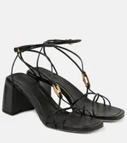[Jimmy Choo] Jimmy Choo Onyxia 70 leather sandals AU 9 black