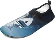 [BTCOWZRV] Water Shoes for Women Men Yacht Water Sports Shoes Slip-on Breathable Lightweight Athletic Aqua Sock