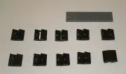 LEGO NEW 2x2x2/3 Black Brick Inverted Bow (10x) 6211476 Brick 32803