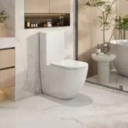 620*365*830mm MER Gloss White Highest Quality Vitreous Back To Wall Toilets