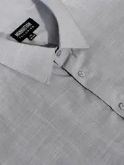 Men's Check weave Business Shirt Grey