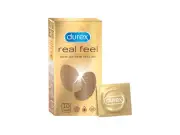 Durex Real Feel Condoms 10s | Latex-Free Natural Feel Condoms for Men