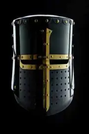 Medieval Knight Templar Great Helmet Set-Historical Reenactment Knight Costume