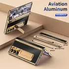 Metal Hinge Case Screen Protector for Samsung Z Fold 6 5 4 Stand Cover with Pen