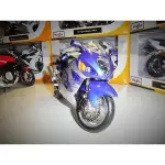 {車界模王} 1:12 SUZUKI GSX1300R 超級隼藍銀軍團到