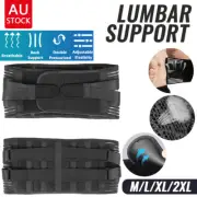 Lumbar & Lower Back Support Belt Brace Strap Pain Relief Posture Waist ~
