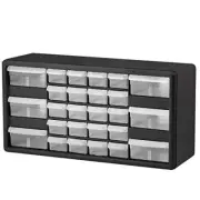 10126 Plastic Parts Storage Hardware and Craft 20-Inch Cabinet Black 26 Drawer