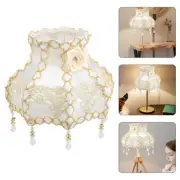 Vintage European Style Lampshade Table Lamp Tassel Bead Design