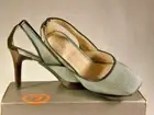 ROCKPORT LUCIANA SLING Ladies Heels Shoes Grey Gray Sz US8 EU38.5 RRP$199 NIB