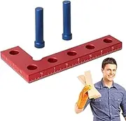 Pocket Marking Square Gauge for Woodworking, Mini Square Center Finder Tool, Carpenter Right Angle with 90 Degree Accuracy - Colorfast Lightweight Marking Center Finder