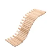 Hamster Stair Fence Platform Ladder Set Pet Cage Wood Tunnel Diy Toys Travel