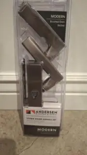Andersen Storm Door Handle Set with Deadbolt Lock-Brushed Dark Nickel BRAND NEW