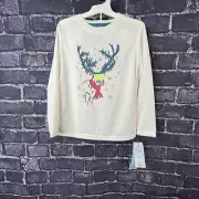 Cat & Jack Kid’s XS 4/5 Reindeer Ski Goggle Pajama Set Top Pant PJ Plaid