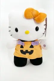 Hello Kitty Halloween Pumpkin Animated Plush Side Stepper Spooky Melody Gemmy