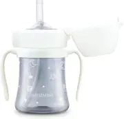Grosmimi PPSU Straw Cup Space Edition 200Ml White