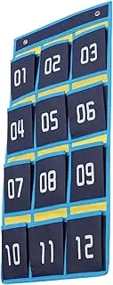 jojofuny Classroom Organizer for Cell Phones and Calculators Wall Hanging Storage Bag with Hooks for Easy Access for Jewelry and Accessories