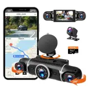 4 Channel Dash Cam, 360 Dash Camera FHD 1080P x 4 Dash Cam Front and Rear, 2K...