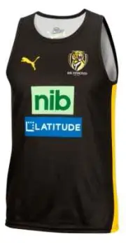 Richmond Tigers AFL Mens Training Singlet Sizes S-4XL BNWT