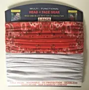 2 PACK MULTI - FUNCTIONAL UV PROTECTION HEAD FACE MASK HIGH STRENGTH STRETCH NEW