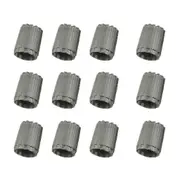 12 Pieces Wheel Tire Valve Stem Caps for TPMS Standard Valve Grey