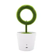 Portable USB Powered Green Pot Plant Style Negative Ion Desktop Air Purifier