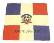 Dominican Republic Bandana Head Wrap Flag Sign Latino Spanish Santo Domingo