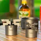Alcohol Stove Cross Stand Furnace Picnic Titanium Alcohol Stove With Cross Stand