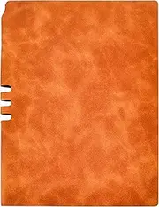 A5 Blank Notebook Ultra White Extra Thickness Paper Leather Touch Cover 120 Pages Brown Colour