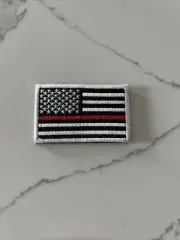 US Flag Red Line Tactical Patch American USA Hook & Loop Patches 2”x3”