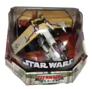 NIB Star Wars Republic Gunship Titanium Series 2005 Die Cast Opening Cockpit NEW