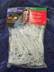 Lites Up Icicle Light Clips For Shingles And Gutters Christmas Lights 80 Clips