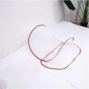 Installation-Free fold Mosquito net encrypted Anti-Mosquito Round and face Mini Anti-Mosquito net (Color : Red)