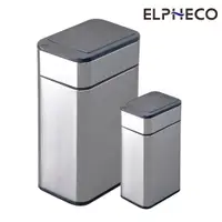 在飛比找PChome24h購物優惠-ELPHECO 不鏽鋼雙開除臭感應垃圾桶30L ELPH75