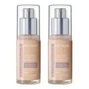 Revlon Illuminance Skin-Caring Foundation 30ml 205 NATURAL OCHRE - 2 pack