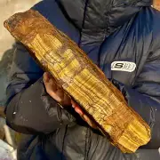 12.8LB Large Golden Tiger'S Eye Rock Quartz Crystal Mineral Specimen Metaphysics